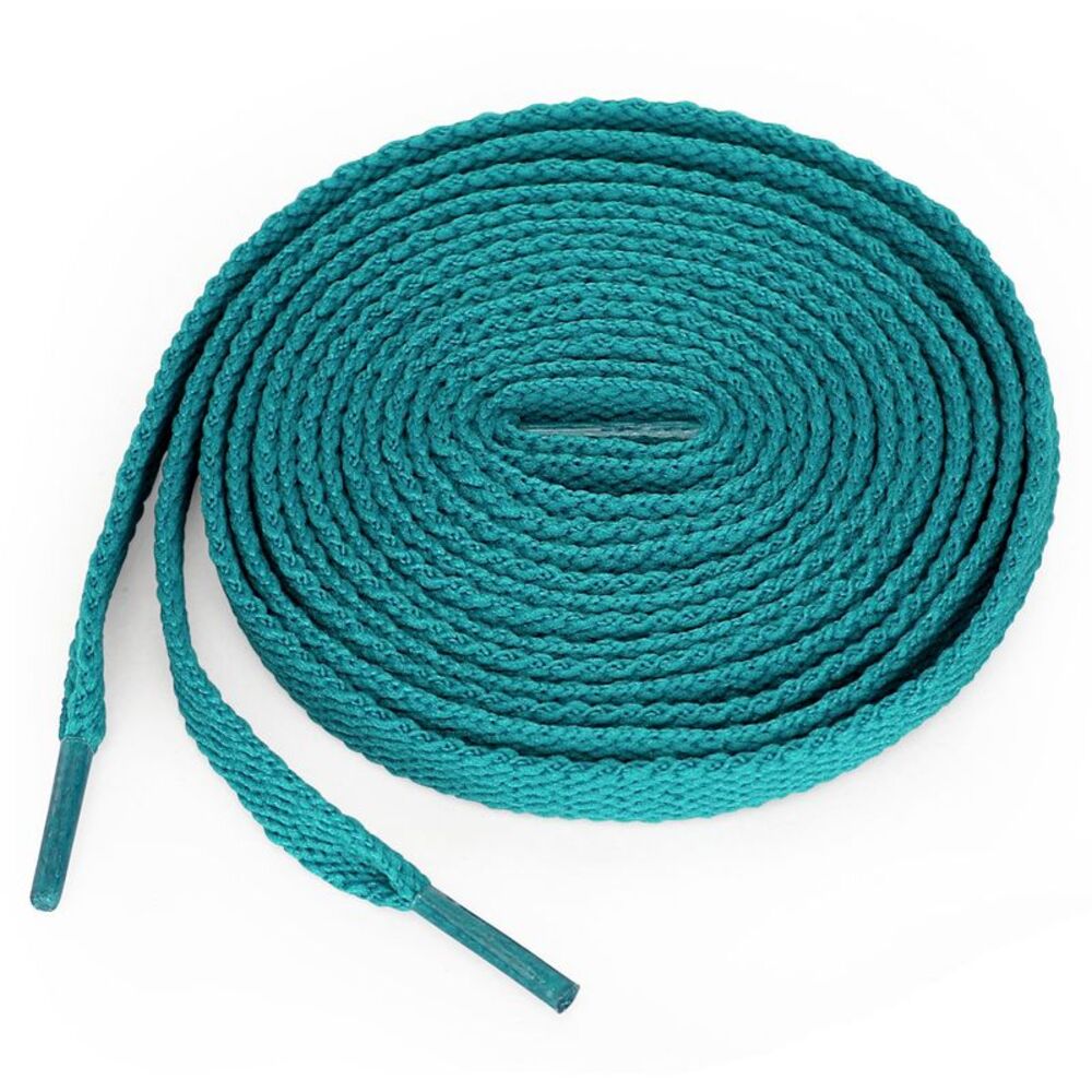 5 Pairs High Durability Athletic Unisex Flat Shoelaces for Sneakers peacock blue